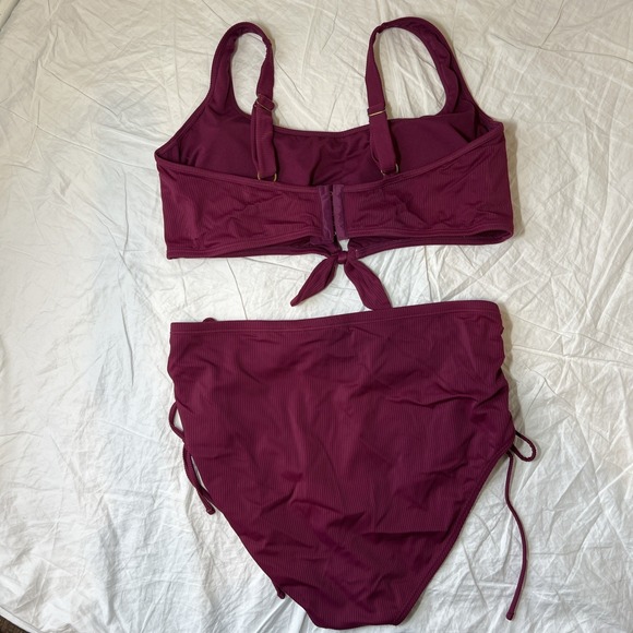 Allure By IMG Plus Size Two Piece Swimsuit Bikini 2XL 20/22 Beach Swim Summer - Picture 10 of 15